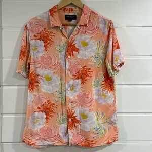Pacsun Floral Hawaiian Style Button Down